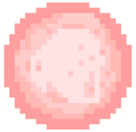 Pink pixel sun