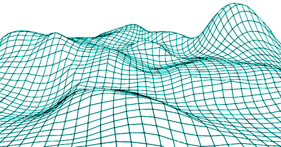 3D grid landscape